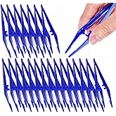 First Aid Tweezers, Plastic Tweezers, Disposable Forceps for Medical, Crafts, Dressing, Gauze, Lab, School, Elementary Scienc