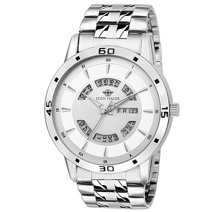 White Day and Date Mens Watch EH-203-WH
