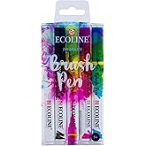 ターレンスジャパン(Talens Japan) Tarence T1150-9900 Eco Line Brush Pen, Primary Set of 5 Colors
