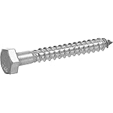 Hillman964608 Stainless Steel Hex Lag Screw 3/8" x 8"