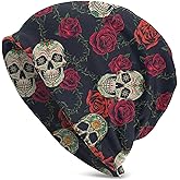 Yilad Gamepad Print Slouchy Beanie Skull Caps Chemo Hats Baggy Headwear for Men Women Jogging Cycling