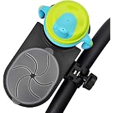 liuliuby Universal Stroller Snack Tray Attachment | Stroller Cup Holder Attachment Universal Snack Tray for Stroller Tray Attachment | Clip On Baby Stroller Accessories for Joggers, Umbrella &amp; Wagons