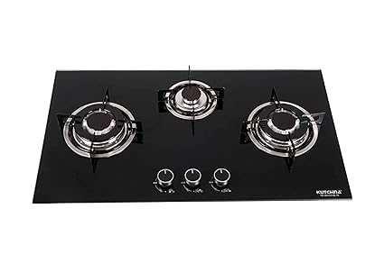 Buy Kutchina 3b 4b Eco Bl 78 Glass 3 Burners Hobs Black Online At