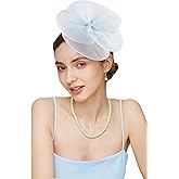 Gionforsy Women Fascinators Hats Tea Party Hats Accessories for Women Bridal Mesh Headband for Wedding Cocktail