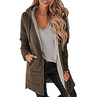 Womens Warm Puffer Down Jacket Hooded Winter Lightweight Mid Quilted Coat with Pockets
