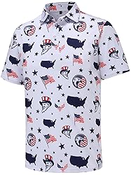 Men's Funny Golf Polo Shirts Short Sleeve
