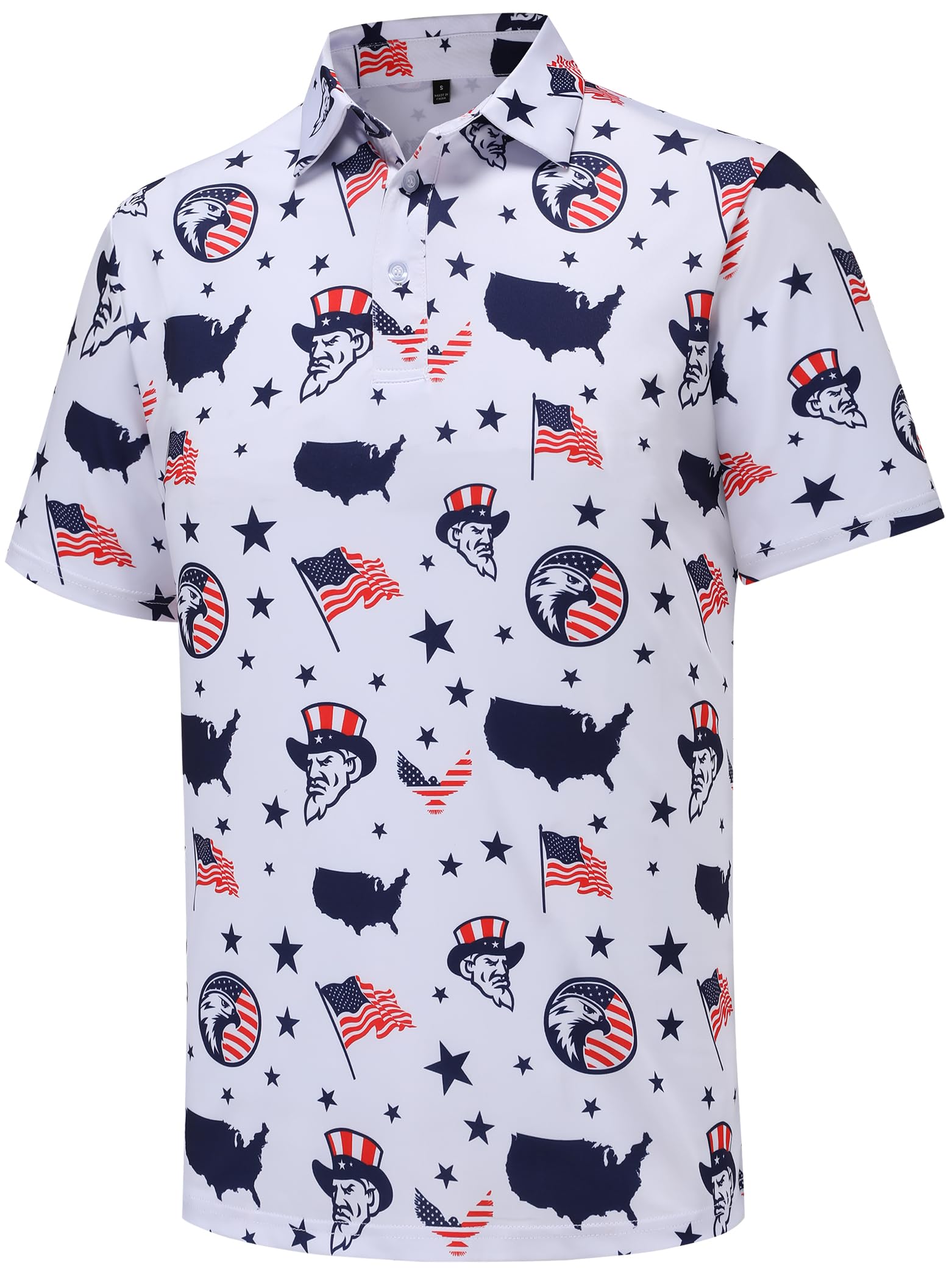 Men's Funny Golf Polo Shirts Short Sleeve