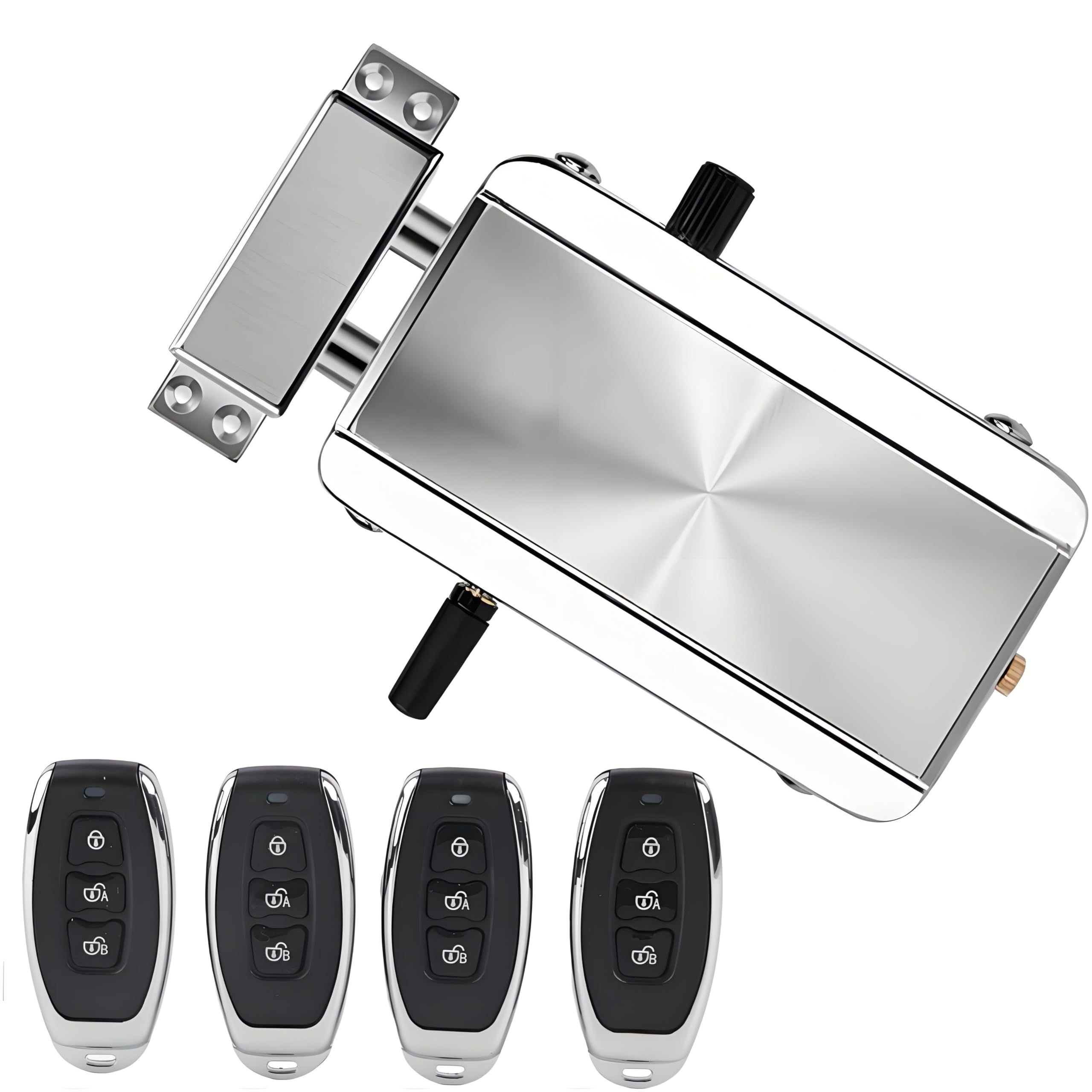 Sonew Smart Door Lock Kit Anti, Theft Home Security Keyless Deadbolt Access Control System, Intelligent Home Remote Control Lock Mechanical Lock with Remote Control (Smart Door Lock)