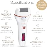Essy Electric Foot File with 5 Rollers - Callus Remover, Pedicure Set view 2
