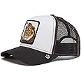Goorin Bros. The Farm Unisex Original Adjustable Snapback Trucker Hat, Black (The King Lion), One Size