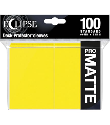 新品未開封　Ultra Pro Deck Protector 50枚入り Amazon.com: Ultra Pro 50ct Pro-Matte Yellow Standard Deck