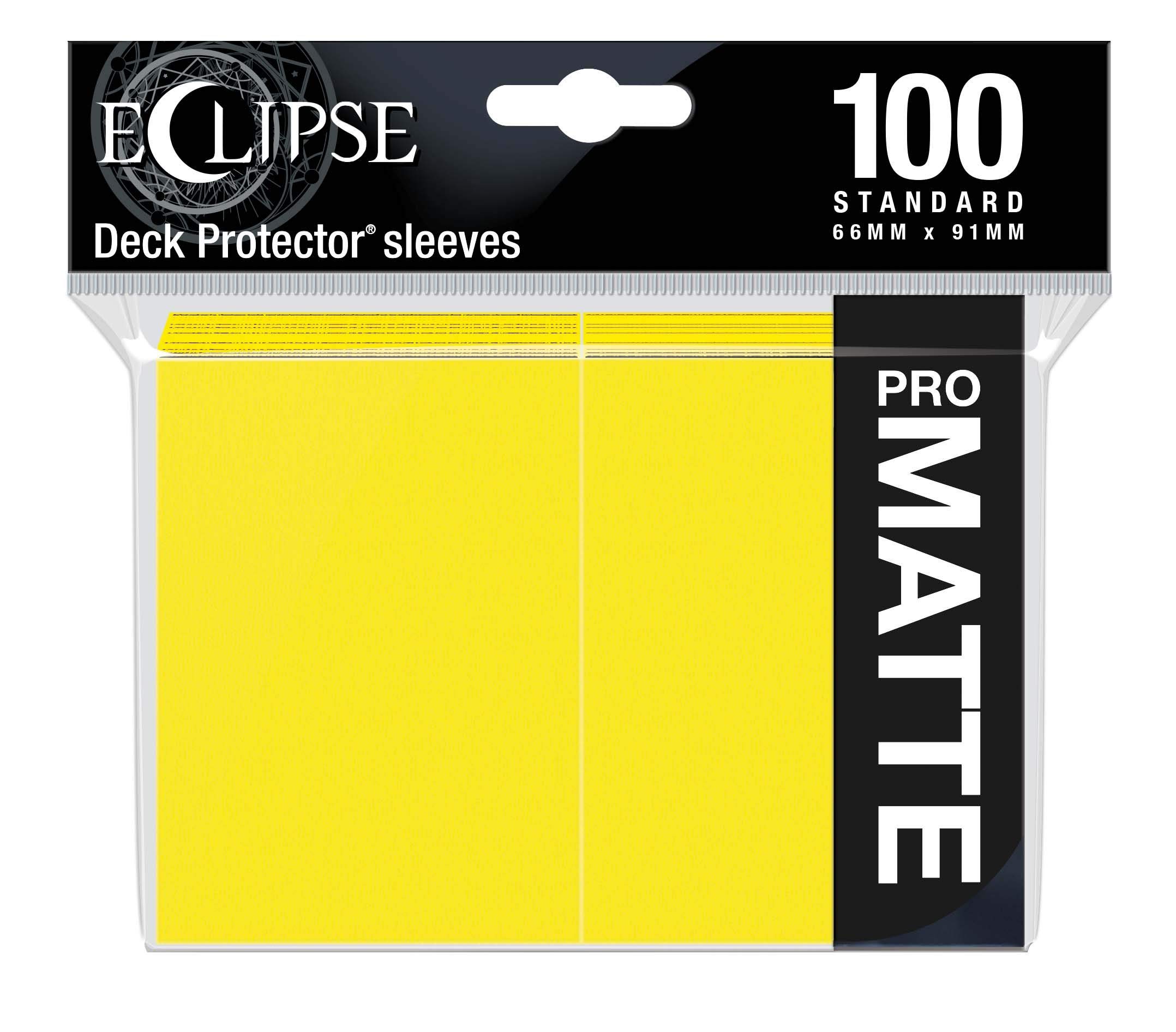 Ultra Pro - Eclipse Standard Matte Sleeves 100 Pack - Lemon Yellow