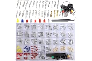 shengbowi Connector Pins Kit Crimped Terminal Pin Automotive Car Electrical 1/1.5/1.8/2.2/2.3/2.5/2.8/3.5mm Male&Female Wire Seals Removal Tool kit Motorcycle ATV Wire Non-Insulated Plug Crimp Set