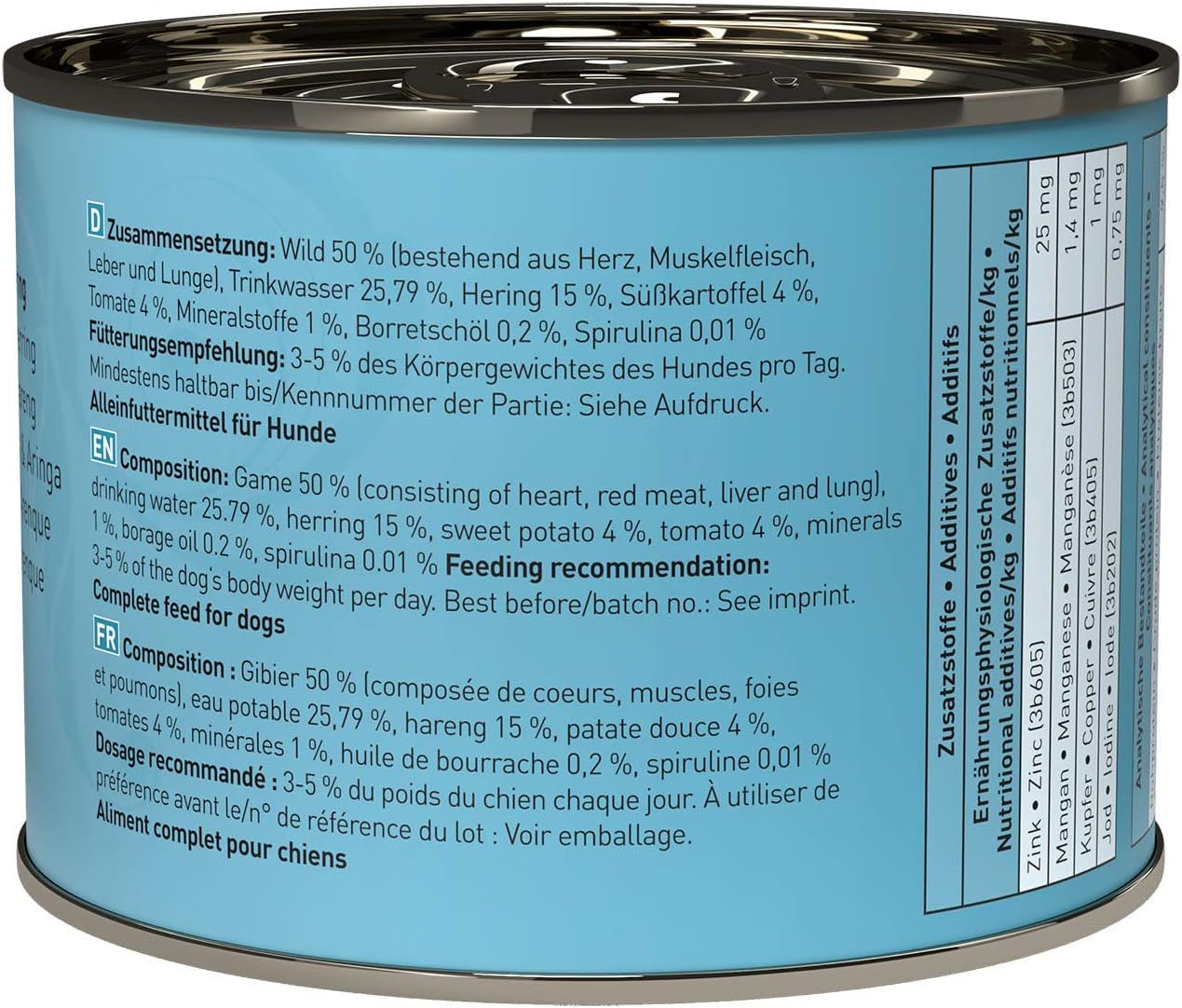 dogz finefood Wet Dog Food, N° 12 Wild & Herring, Fine Food Wet Food for Dogs & Puppies, Grain Free & Sugar Free - Image 3