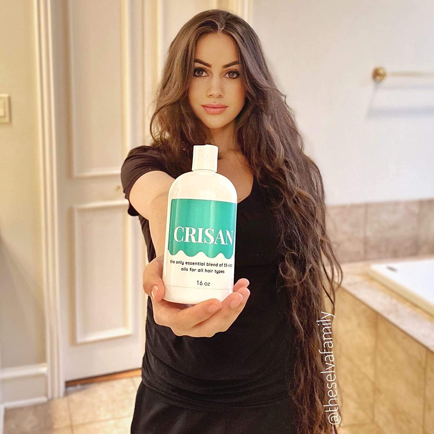 CRISAN Extreme Hair Strengthening Oil, 16 oz, 55 Organic Vegan Essential and Carrier Oils, Thicken, Grow - Image 5