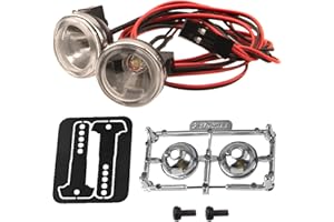 HIRCQOO 1/10 RC Car RC Car LED Light Headlights Spotlight Compatible with Traxxas TRX-4 TRX-6 Axial SCX10 90046 AXI03007 Redcat Gen8 1/10 RC Crawler Car Truck (18MM A)