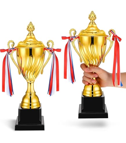 Amazon.com : Inbagi 4 Pcs Large Trophy Cup 14 Inch Gold