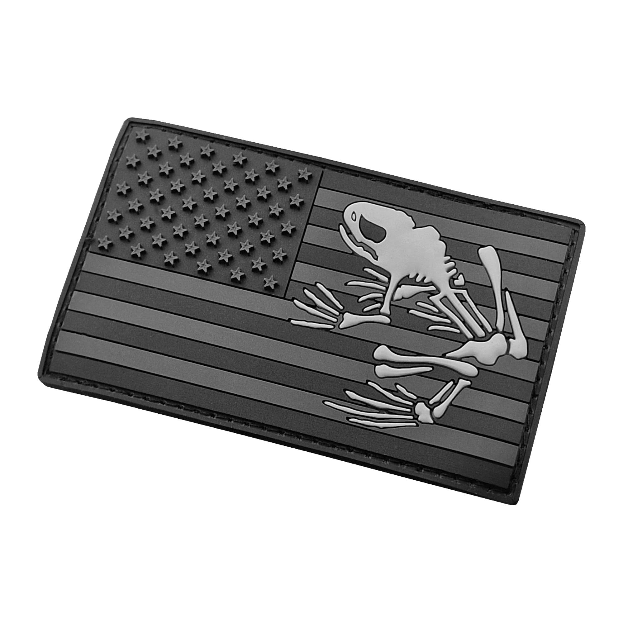 Blackout Frogman DEVGRU Bone Frog America Flag Seals Rubber Patch