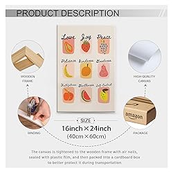 Trendy Fruit of The Spirit Wall Art Christian Bible