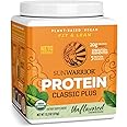 Sunwarrior Vegan Organic Protein Powder Plant-Based | 5 Superfood Quinoa Chia Seed Soy, Dairy, Gluten, & Synthetic Free Non-GMO | Unflavored 15 Servings | Classic Plus
