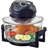 Excelvan 12 Quart 1200W Halogen Tabletop Countertop Convection Cooking Toaster Oven,Matt Black