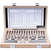 Accusize Industrial Tools Precision 81-Piece Steel Gauge Block Set, Grade B Accuracy, Corrosion-Resistant, P900-S581
