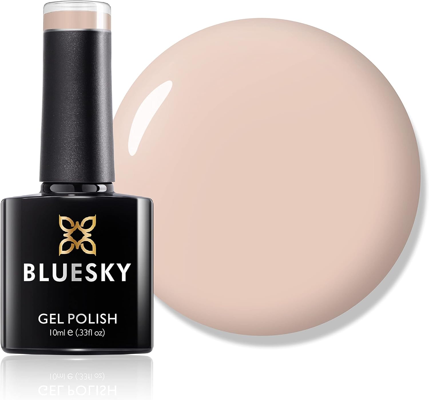 Bluesky Gel Nail Polish, Powder My Nose 80567, Beige, Light, Nude, Pale,Spring, Tan Long Lasting, Chip Resistant, 10 ml (Requires Drying Under UV LED Lamp)
