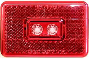 Peterson Manufacturing Peterson V170R LED Marker/Clearance P2 Rectangle with Reflex 3.1" x 2.0"