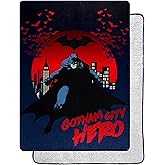 Northwest DC - Batman Silk Touch Sherpa Throw Blanket, 60" x 80", Gotham City Hero
