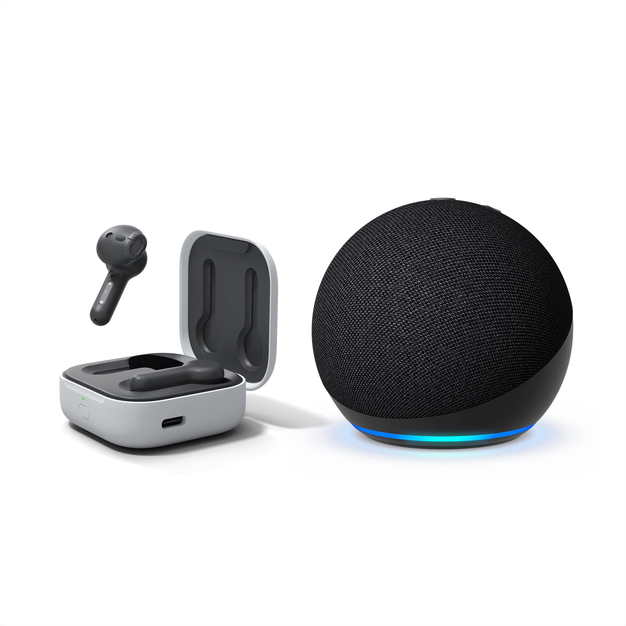 Echo Dot (5th Gen) | Charcoal with Echo Buds