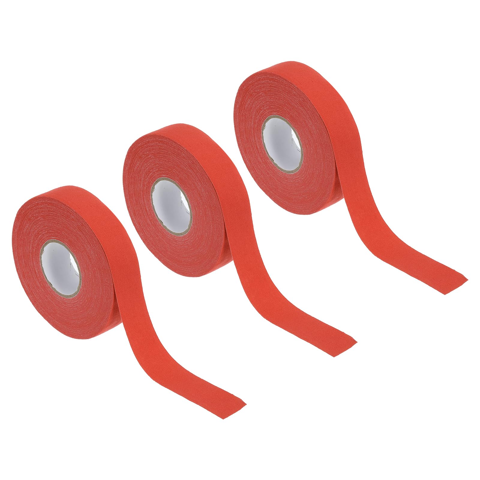 PATIKIL Hockey Tape 1" X27 Yard, 3 Pack Multipurpose Grip Protector for Hockey Stick Blade Baseball Bat, Orange