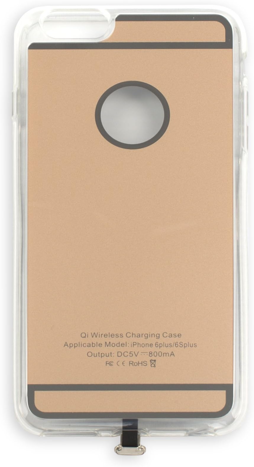 QI Receiver Ytech - QI Wireless Charging Case for IPhone 6 Plus- IPhone Qi Receiver for IPhone- QI Case IPhone 6+ - Wireless Charging Receiver Case - Wireless Receiver for IPhone (gold)