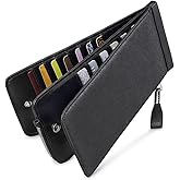 Huztencor RFID Wallet Women Large Size Bifold Multi Card Wallet Case with Zipper Pocke Credit Card Holder for Women | Credit Card Holder, RFID Blocking