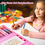 KINSPORY 290 PCS Art Set for Kids Deluxe Coloring Case Gift Teens Boys Girls view 7