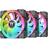 Thermaltake SWAFAN EX 14 RGB PC Cooling Fan, 3 Pack, 500~2000 RPM, Magnetic Connection, Reversable Blades, Controller Include