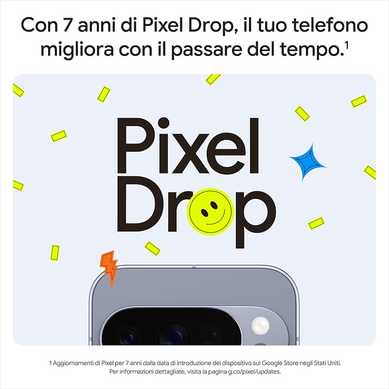 Pixel 10 Pro - Smartphone Android sbloccato con Gemini, sistema a tripla fotocamera posteriore, autonomia di oltre 24 ore e display Super Actua da 6,3" - Nero ossidiana, 128GB