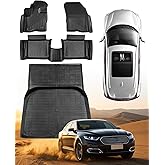 4PCS for Ford Taurus Floor Mats 2019 2018 2017 2016 2015 2014 2013 2012 2011 2010,for Taurus All Weather Floor Mat SE SEL SHO Limited Trunk Mat Cargo Liner TPE Tech Winter Rubber Car Accessories