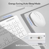 Rii RK200 Wireless Keyboard and Mouse 104 Keys UK Layout White (AAA Battery) view 7