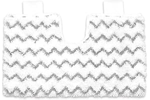 Moolan Steam Mop Dual-Sided Dirt Grip Pads, Machine Washable,White