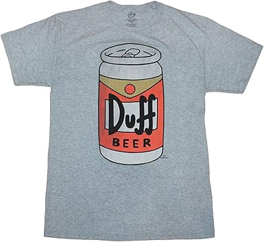 Amazon Com The Simpsons Duff Beer Can T Shirt Clothing