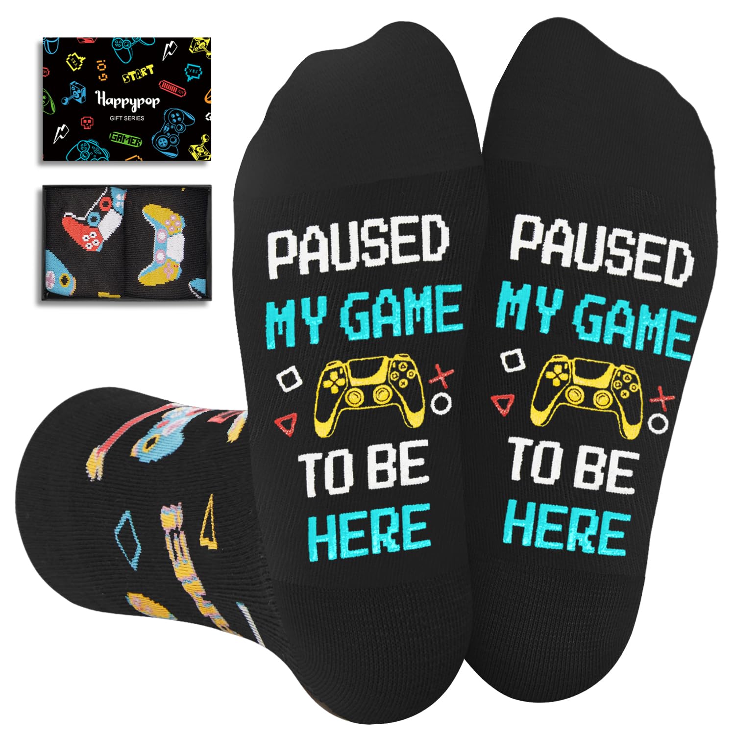 Photo 1 of Gamer Gifts for Boys - Video Game Socks for Kids, Funny Gifts for Gamers, Gaming Stocking Stuffers 10-12 Year Old