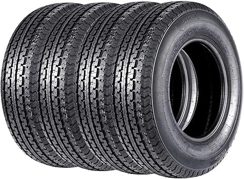 Amazon Com Set Of 4 St 5 75r15 Trailer Tires New Premium Radial 5 75r15 Trailer Tires 8pr Load Range D Automotive