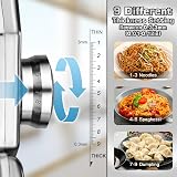 Sailnovo 3-in-1 Stainless Pasta Machine 9 Thickness 2 Width Cutters view 2