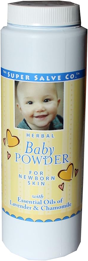 powder on newborn skin