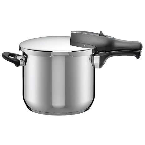 Silit Sicomatic classic Schnellkochtopf, 6,5 l, ohne Einsatz Edelstahl poliert, Innenskalierung, induktionsgeeignet, Ø 22 cm