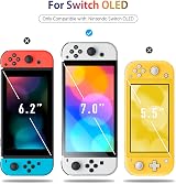daydayup Screen Protector 4 Pack for Nintendo Switch Lite 2019 0.3mm 9H HD view 6