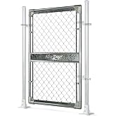DooToo 3x4FT(31.5"W x 47.2"H) Heavy Duty Galvanized Steel Chain Link Gate, Durable Outdoor Fence Gate Easy Installation for Backyard丨Garden丨Pet Yard