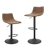 Finnhomy Bar Stools Set of 2, Swivel Adjustable