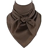 GERINLY Cotton Polyester Wild Rag, 35 Inch XL Bandana Extra Large, Solid Color Western Cowboy Head Scarf Square