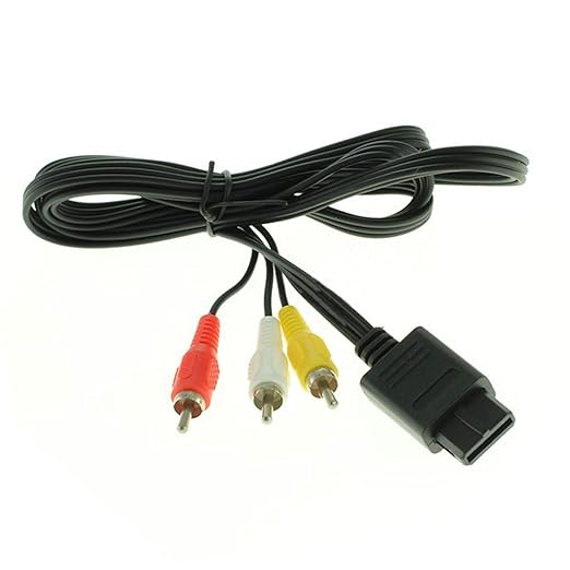 Videokabel Audiokabel für Nintendo SNES/Super Nintendo/Super Famicom / N64 / Gamecube AV-Kabel mit Cinch Anschlüssen von Weis